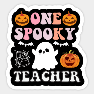 One Spooky Teacher Sticker
